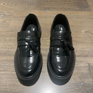 ASOS Black Tassel Loafers
